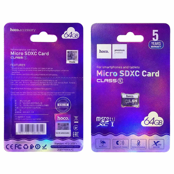 Карта памяти microSD 64GB Class 10 UHS-I TF, HOCO
