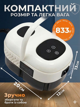 Багатофункціональний портативний пароочисник Power Steam 2500