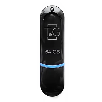 Флешка ЮСБ T&G 64Gb Jet 012 USB Flash Drive 2.0 память 64 Гб Black