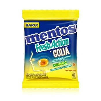 Конфети Mentos Fresh Action Golia Honey Lemon Vitamin C 100.8 грам