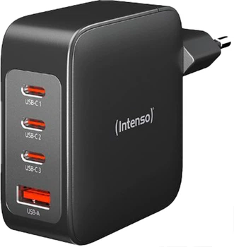 Ładowarka sieciowa Intenso 1 x USB-A 3 x USB-C 140W Black (7814010)