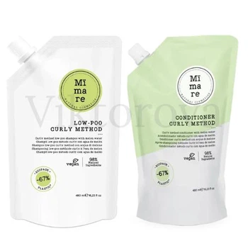 Набір для кучерявого волосся Mimare: Шампунь Mimare Curly Method Low-Poo Shampoo 480 мл + Кондиціонер Mimare Curly Method Conditioner 480 мл