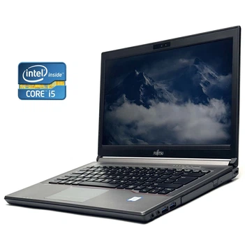 Ноутбук Б-класс Fujitsu LifeBook E746 / 14" (1920x1080) IPS / Intel Core i5-6300U (2 (4) ядра по 2.4 - 3.0 GHz) / 8 GB DDR4 / 256 GB SSD / Intel HD Graphics 520 / WebCam / Win 10 Pro б/у