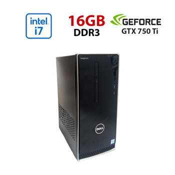 Игровой ПК Dell Inspirion 3650 / Intel Core i7-6700K (4 (8) ядра по 4.0 - 4.2 GHz) / 16 GB DDR3 / 256 GB SSD / nVidia GeForce GTX 750 Ti, 2GB GDDR5, 128-bit / Wi-Fi+Bluetooth / DVD / Win 10 Home Lic б/у