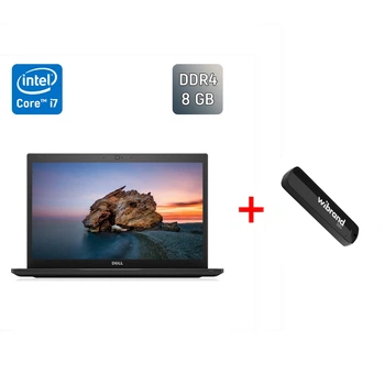 Ультрабук Б-клас Dell Latitude 7480 / 14" (1920x1080) IPS / Intel Core i7-7600U (2 (4) ядра по 2.8 - 3.9 GHz) / 8 GB DDR4 / 256 GB SSD / Intel HD Graphics 620 / HDMI / WebCam / Windows 10 б/в + Подарунок Флеш-накопичувач USB 32 ГБ