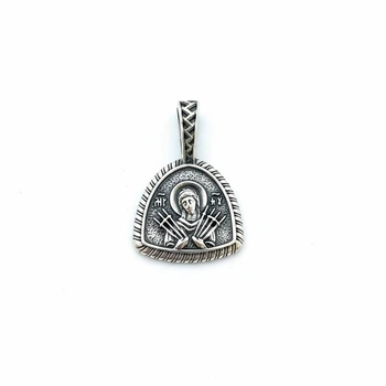 Ладанка серебряная Семистрельная 262ч