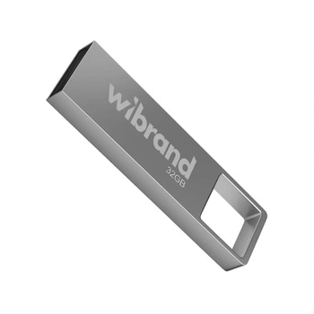 Флеш-память USB Wibrand металл 32Гб серебристая (663417)