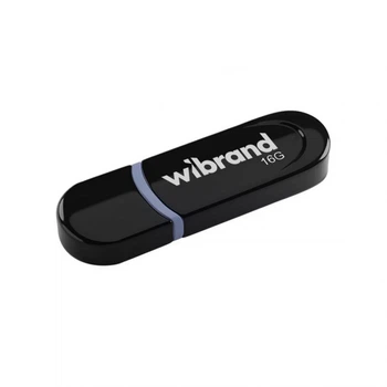 Флеш-память USB Wibrand 16Гб пластиковая черная (663411)