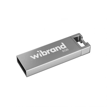 Флеш-память USB Wibrand металл 8Гб серебристая (663392)