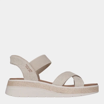 Женские сандалии Skechers 114417 NAT 39 (9US) 26 см Бежевые (198376905910)