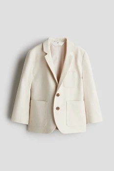 Піджак бавовняний для хлопчика H&M 1263999-001 104 см (3-4 years) бежевий