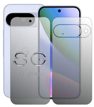 Пленка для Google Pixel 10 комплект: для передней и задней панели износоустойчивая полиуретановая SoftGlass