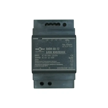 Блок питания Biom Professional DC12 60W BHDR-60-12 5A под DIN-рейку