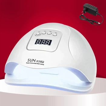 Ультрафиолетовая лампа для маникюра и педикюра SUN X5 Plus настольная UV LED лампа 120W с датчиком движения