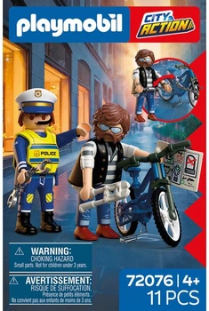 Набір іграшок Playmobil Police: Крадіжка велосипеда 72076 (4008789720764)
