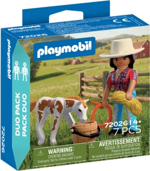 Набір іграшок Playmobil Duo Pack Ковбойка з лошам 72026 (4008789720269)