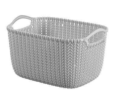 Корзина для хранения Curver Knit 8 л (03674) Светло-серый