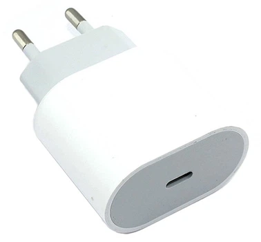 Блок живлення (зарядний адаптер) для ноутбука Apple USB Type‑C 18 Вт OEM — вихід 5В 3A / 9В 2A / 12В 1.5A (до 3.1A), модель MU7V2ZM/A