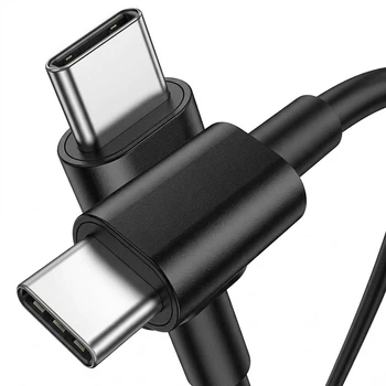 Кабель Type-C to Type-C для швидкого заряджання GS 60W чорний, 1 м