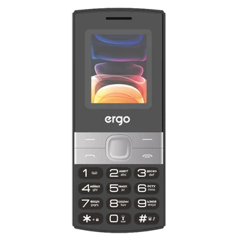 Мобільний телефон Ergo B185 Dual SIM – EDGE, FM-радіо, MP3-плеєр, USB Type-C(DL_2B216921FDB5)