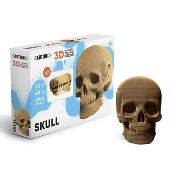 Картонний 3D пазл-конструктор "Cartonic 3D Puzzle SKULL" Череп людини