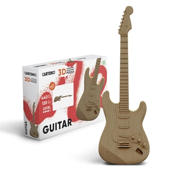 Картонний 3D пазл-конструктор "Cartonic 3D Puzzle GUITAR" Гітара