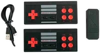 Ігрова приставка GAME D600 HDMI 620 ігор з бездротовими джойстиками, ретро консоль 8 біт для телевізора, міні приставка з HDMI адаптером чорна
