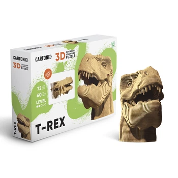 Картонний 3D пазл-конструктор "Cartonic 3D Puzzle T-REX" Т-Рекс динозавр