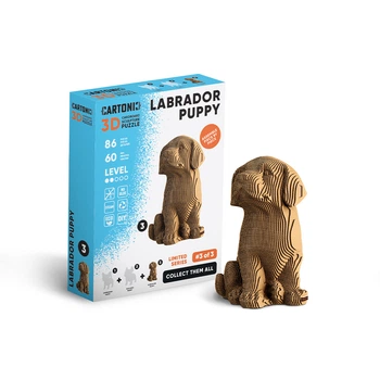 Картонний 3D пазл-конструктор "Cartonic 3D Puzzle LABRADOR PUPPY" Цуценя Лабрадор