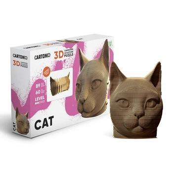 Картонный 3D пазл-конструктор "Cartonic 3D Puzzle CAT" Кот