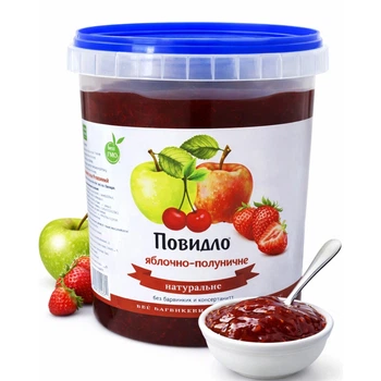 Повидло яблучно-полуничне ТМ Zahar 500 г Україна