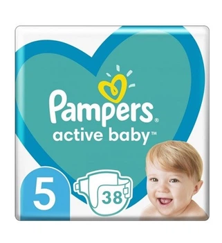 Подгузники Pampers Active Baby размер 5 (11 - 16 кг), 38 шт