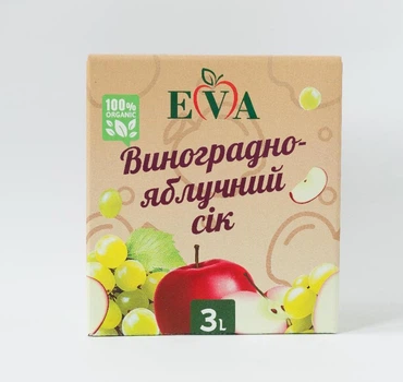 Сок Eva Виноградно-яблочный осветленный 3 л (4820285340020)