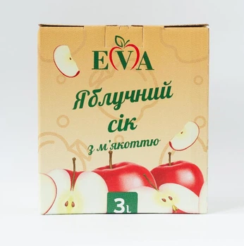 Сок Eva Яблочный с мякотью 3 л (4820285340105)
