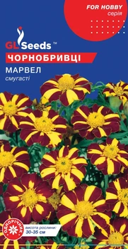 Бархатцы Марвел семена (0,2 г) полосатые, For Hobby, TM GL Seeds