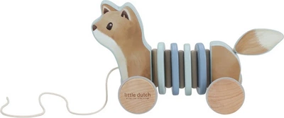Drewniana zabawka do ciągnięcia Little Dutch Lisek Forest Friends LD7257 (871329177578)