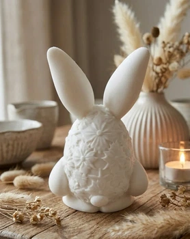 Пасхальный декор «Яйцо с кроликом» (Floral Easter Egg Bunny)