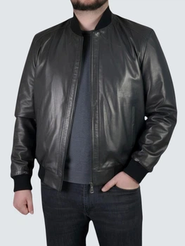 Шкіряна куртка бомбер Epica UZ-100 3XL чорний