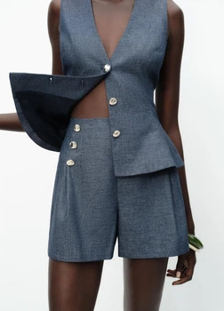 Шорти Zara 11832 Індиго M (1575)