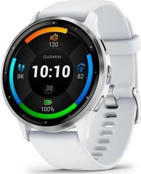 Смарт-часи Garmin Venu 3 Silver Stainless Steel Bezel with Whitestone Case and Silicone Band (010-02784-00/50)