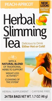 Чай для похудения 21st Century Herbal Slimming Tea Персик – Абрикос 24 пакетики