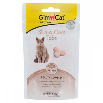 Витамины GimCat Every Day Skin and Coat таблетки для кошек для улучшения состояния шерсти 40 г