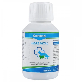 Минеральный комплекс Canina Herz-Vital для собак и котов для поддержки сердца 100 мл