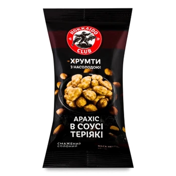 Орехи Hokkaido Club арахиса жареный в соусе терияки 60 г (4820172443612)