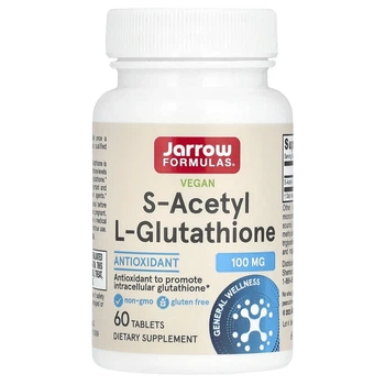 S-ацетил-L-глутатіон Jarrow Formulas (S-acetyl L-Glutathione) 100 мг 60 таблеток (JRW-15069)