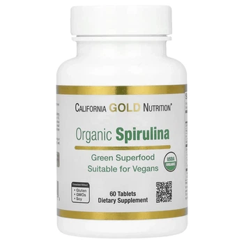 Органічна спіруліна (Spirulina) 60 таблеток (CGN-01175)