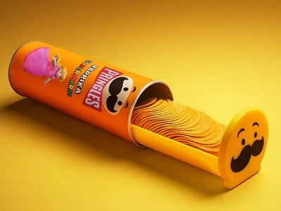 Органайзер “В стилі Pringles” / Компактний кейс для чіпсів та дрібниць