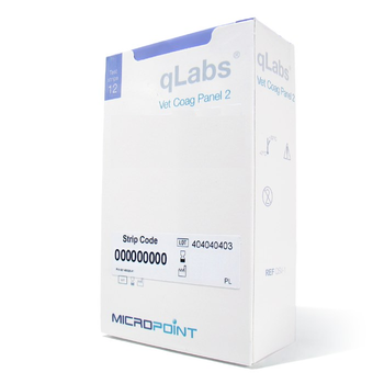 Тест-смужки для визначення Коагуляційної панелі 2 qLabs Vet 12 шт.
