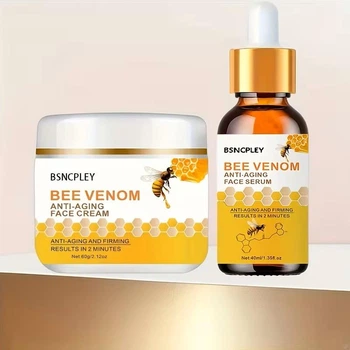 Набор сыворотка для лица BSNCPLEY "Bee Venom"40 мл + крем для лица "Bee Venom" 60 г с пчелиным ядом