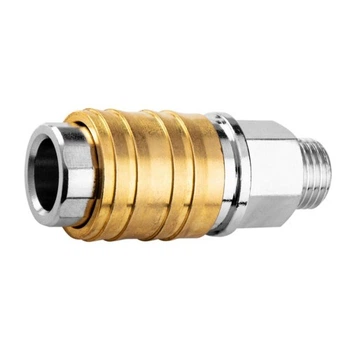 Конектор для шланга Neo Tools муфта швидкознімна пневматична, 1/4", 16бар, нержавіюча сталь, латунь (12-635) Neo Tools 12-635 992689